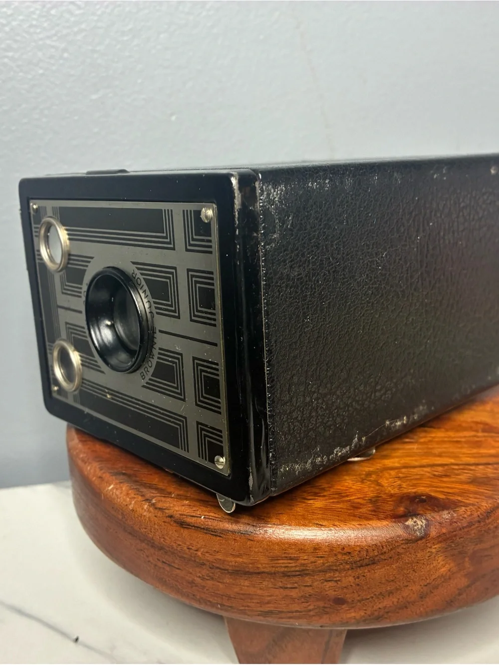 Kodak Six-20 Brownie Junior Box Camera Art Deco 1930s Antique Untested